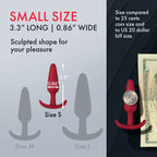 Forto F-31: 100% Silicone Plug Sm Red