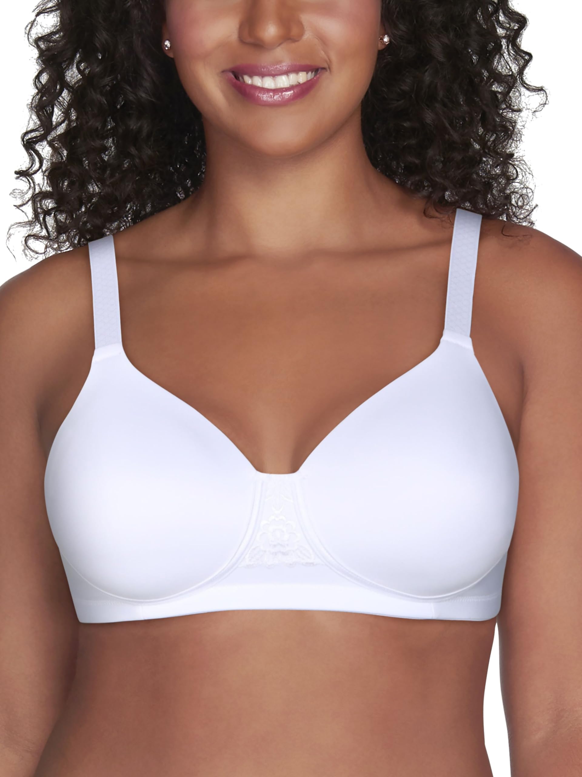 Vanity Fair womens Full Figure Beauty Back Smoothing (36c-42h) Bra, Wirefree - White, 34G US