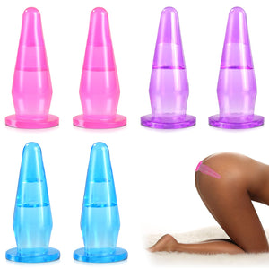 6Pcs Adult Finger Vibrator Accessories, Anal Butt Plug Finger Sleeve Vagina G-Spot Stimulator Anal Sex Toys for Adult Women Men