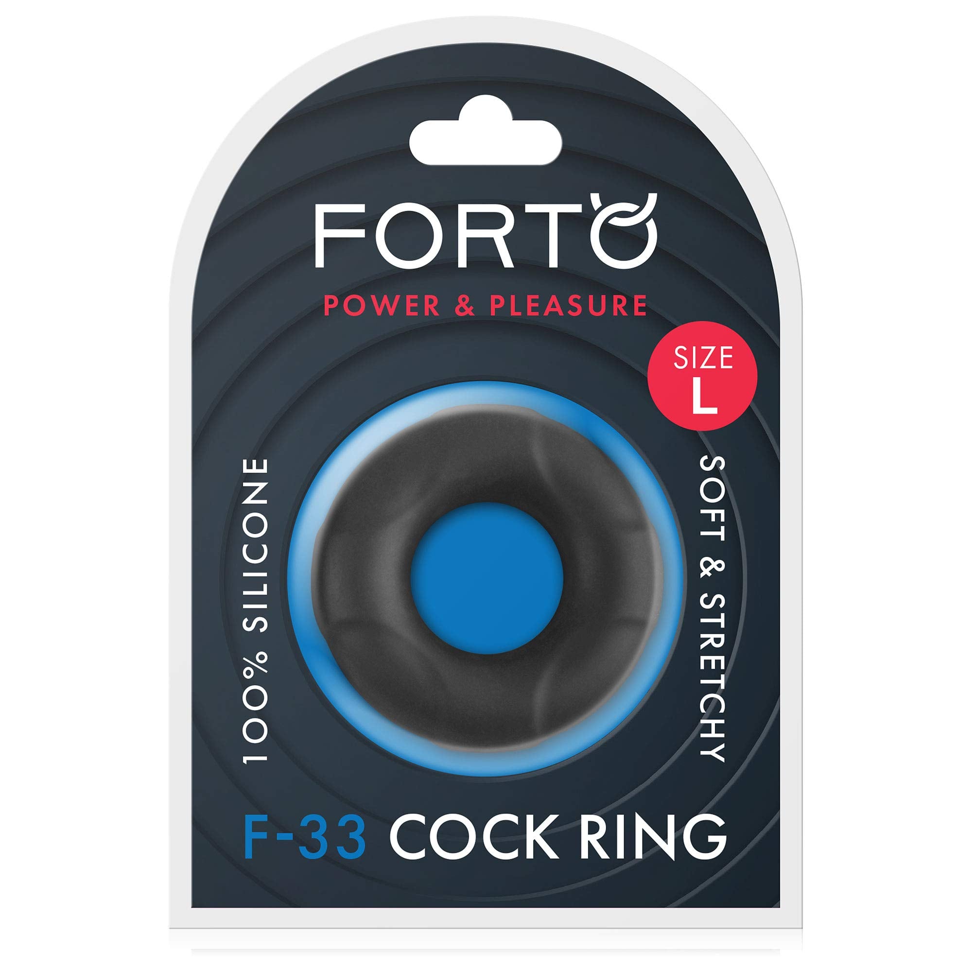 Forto F-33: 25mm Liquid Sil C-Ring Lg Bk