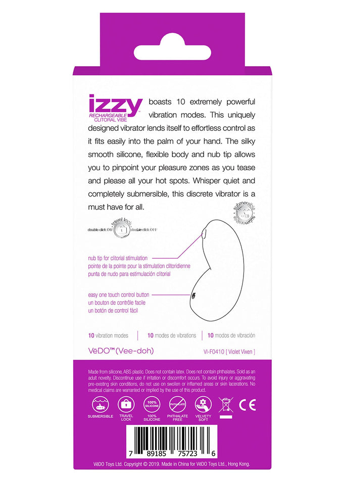Izzy Rechargeable Vibe - Violet Vixen