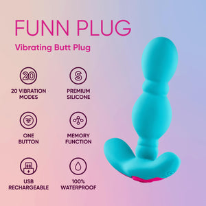 Femme Funn Fun Vibrating Anal Beads  Flexible Premium Silicone Based Adult Toys  100 Waterproof Usb Rechargeable G Spot Vibrat