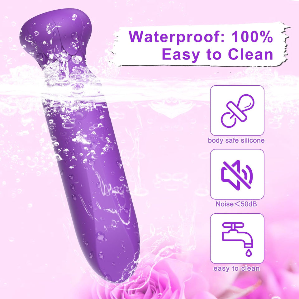 Adult Sex Toys Bullet Vibrator G spot Clitoral Rose Sex Toy with 10 Powerful Vibration Modes Vibrating Fully Silicone Waterproof