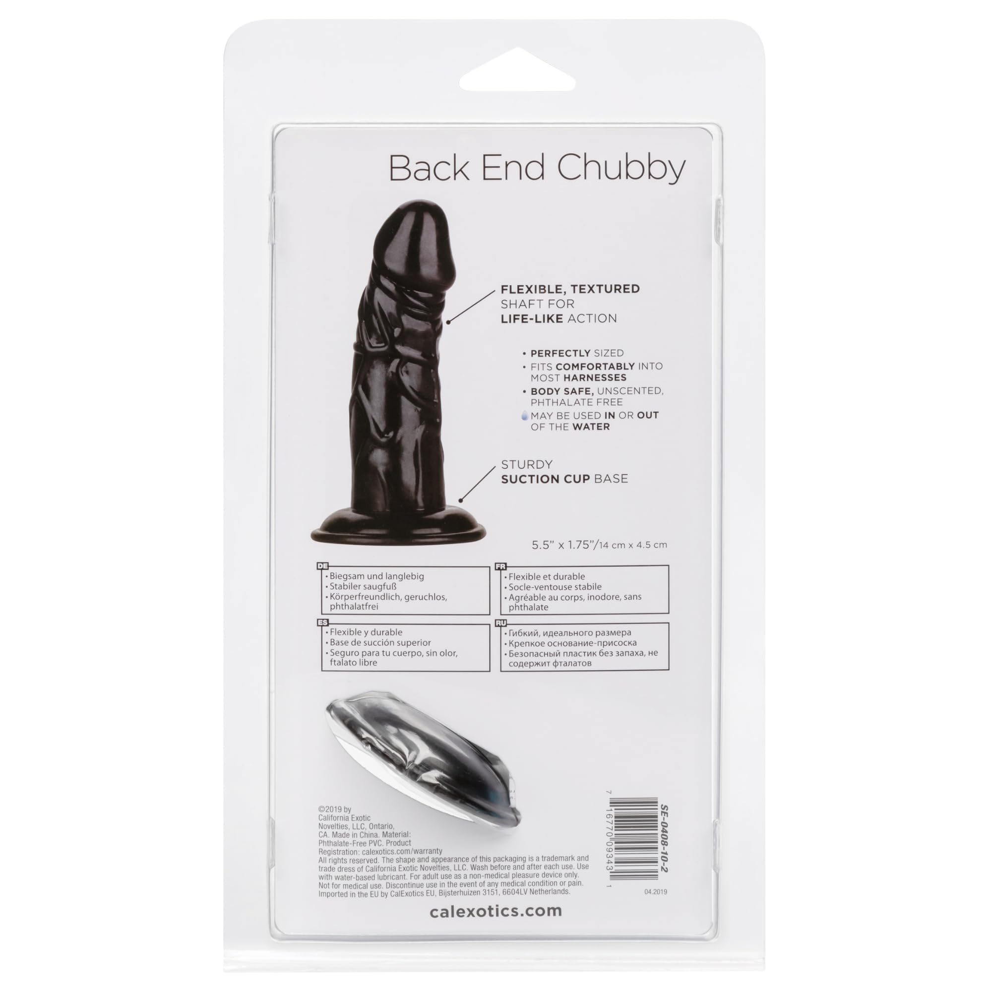 Calexotics Se-0408-10-2 Back End Chubby - Black