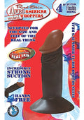 Real Skin Afro American Mini Whoppers Dong Dildo, Brown, 4 Inch