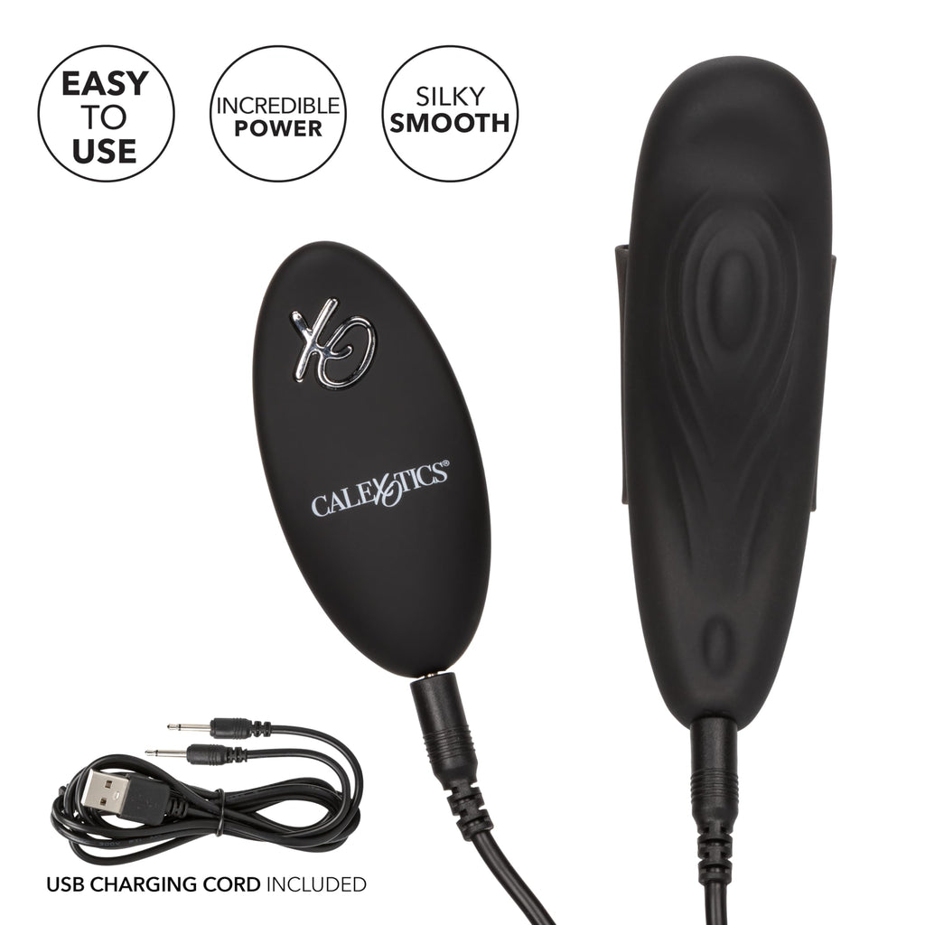 Calexotics Lock-N-Play 10 Function Rechargeable Vibrating Panty Teaser, Black