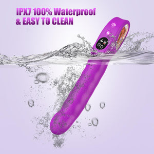 Sex Toys Thrusting Vibrator, G Spot Vibrator Clitoral Vibrators Hollow Handle with Powerful 7 Thrusting & 7 Vibrating Modes, Ana