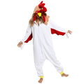 Wishliker Adult Rooster Onesie Animal Pajamas Halloween Cosplay Costume Women Men One Piece