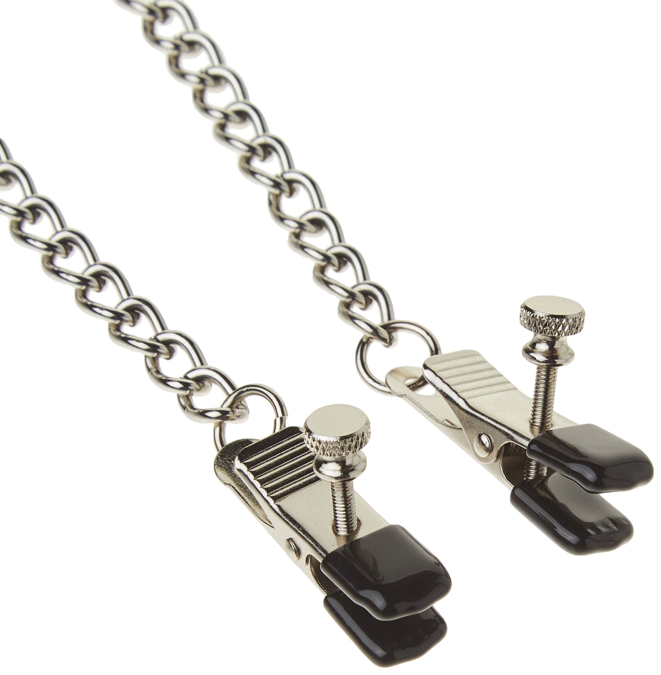 Spartacus Broad Tip Nipple Clamps With Adjustable Link Chain