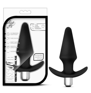 Blush Novelties Discover - 10 Vibration Modes Platinum Puria Silicone Anal Plug - 5'' Tapered Plug For Comfort - Satin Smooth Ul