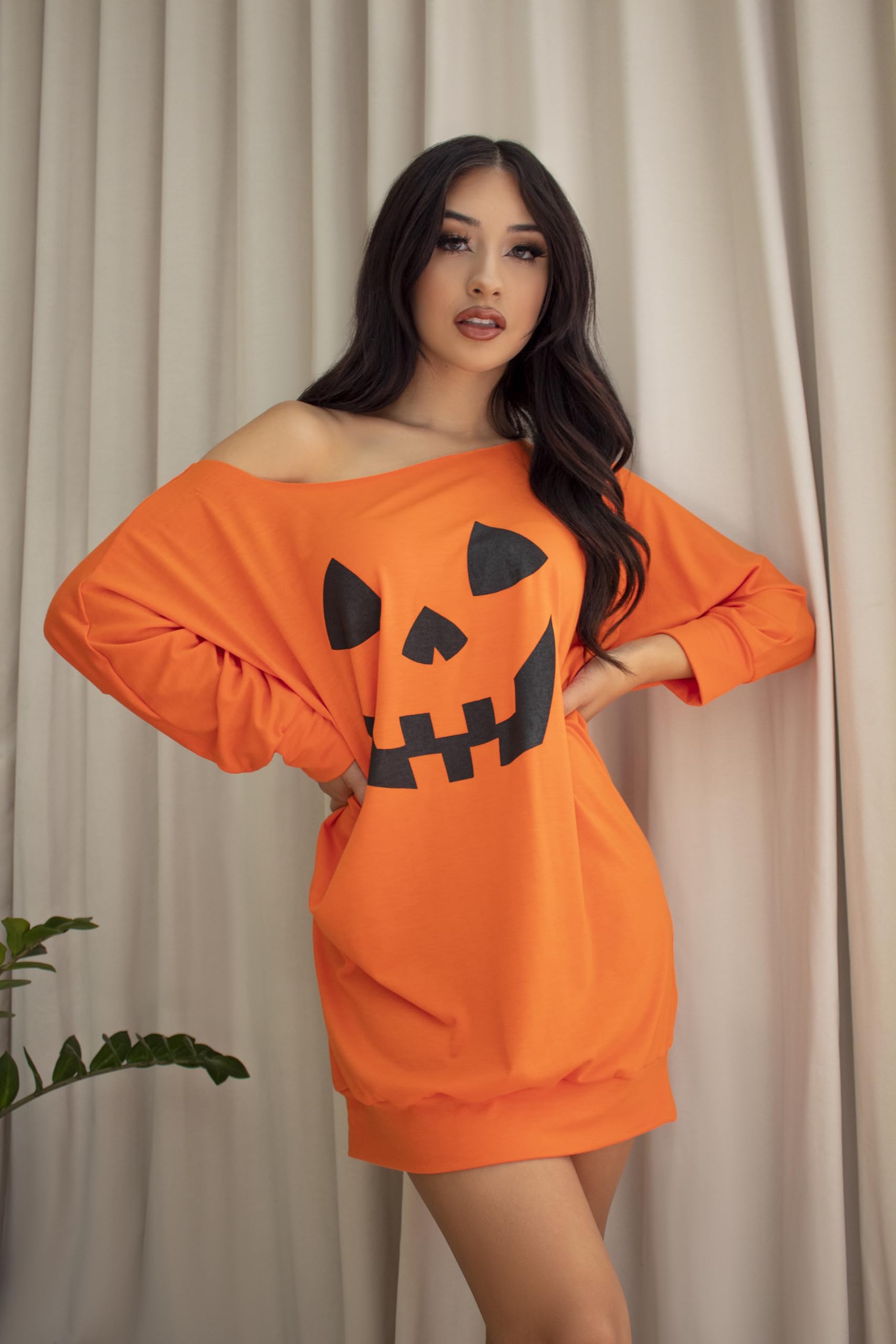 Jersey Pumpkin Dress Med/Lge O