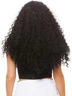 Leg Avenue 29 Long Curly Wig. Blk/White Color
