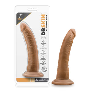 Dr. Skin - 7In Cock W/Suc Cup Mocha