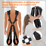 Adult Sex Toys BDSM Bondage Love Slings for Couples, Sex Swing Set with Adjustable Straps, Soft Plush Padding Mat, Sex Restraint