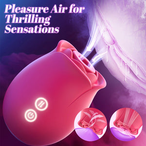 Sex Toys Rose Dildo Vibrator - Upgraded Adult Toys with 5 Sucking & Vibrating Modes for Women Clitoral Nipple, Rose Sucker Sex T