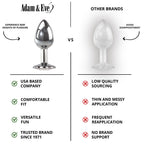 A&E Clear Gem Anal Plug Large