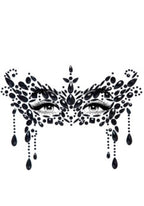 Masquerade Adhesive Face Jewel - O/S / Clear