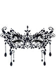 Masquerade Adhesive Face Jewel - O/S / Clear