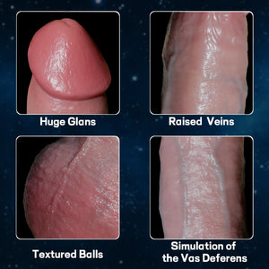 Reproduction 6.9 Inch Realistic Handmade Soft Real Dildo,Lifelike Thick Penis Feel Like Real Skin,Anal Dildos with Strong Suctio