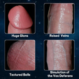 Reproduction 6.9 Inch Realistic Handmade Soft Real Dildo,Lifelike Thick Penis Feel Like Real Skin,Anal Dildos with Strong Suctio