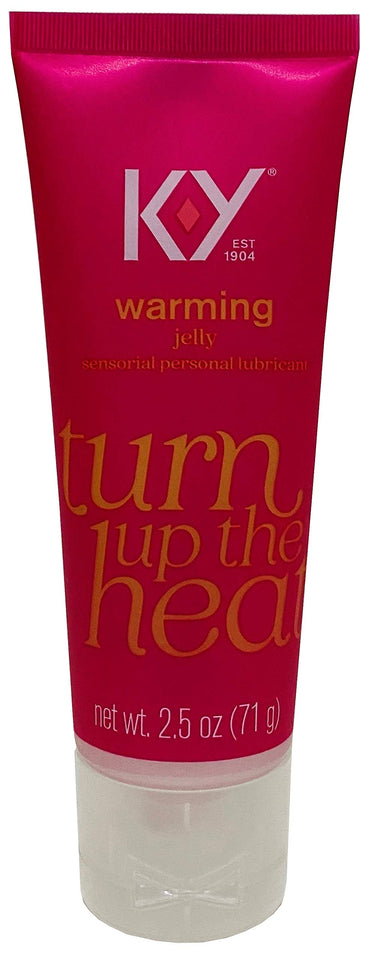 K-Y Warming Jelly Lube, Sensorial Personal Lubricant, Glycol Based Formula, Safe To Use With Latex Condoms, For Men, Women And Couples, 2.5 Fl Oz