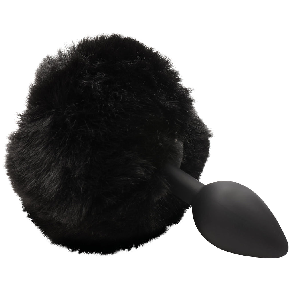 Tailz Fluffy Bunny Tail Sili Plug Blk