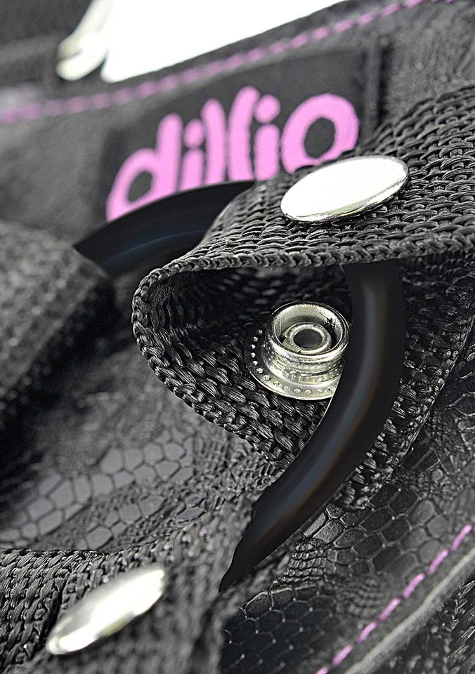 Dillio 6 Strap On Suspender Harness Set Pink &quot;