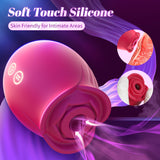 Sex Toys Rose Dildo Vibrator - Upgraded Adult Toys with 5 Sucking & Vibrating Modes for Women Clitoral Nipple, Rose Sucker Sex T