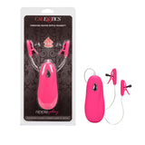 CalExotics Novelties Nipple Play Vibrating Heated Nipple Teasers, Pink