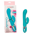 Calexotics Enchanted Lover Massager - Waterproof Vibrator Toys For Couples - Adult Sex Clitoral G Spot Rabbit Massager - Teal