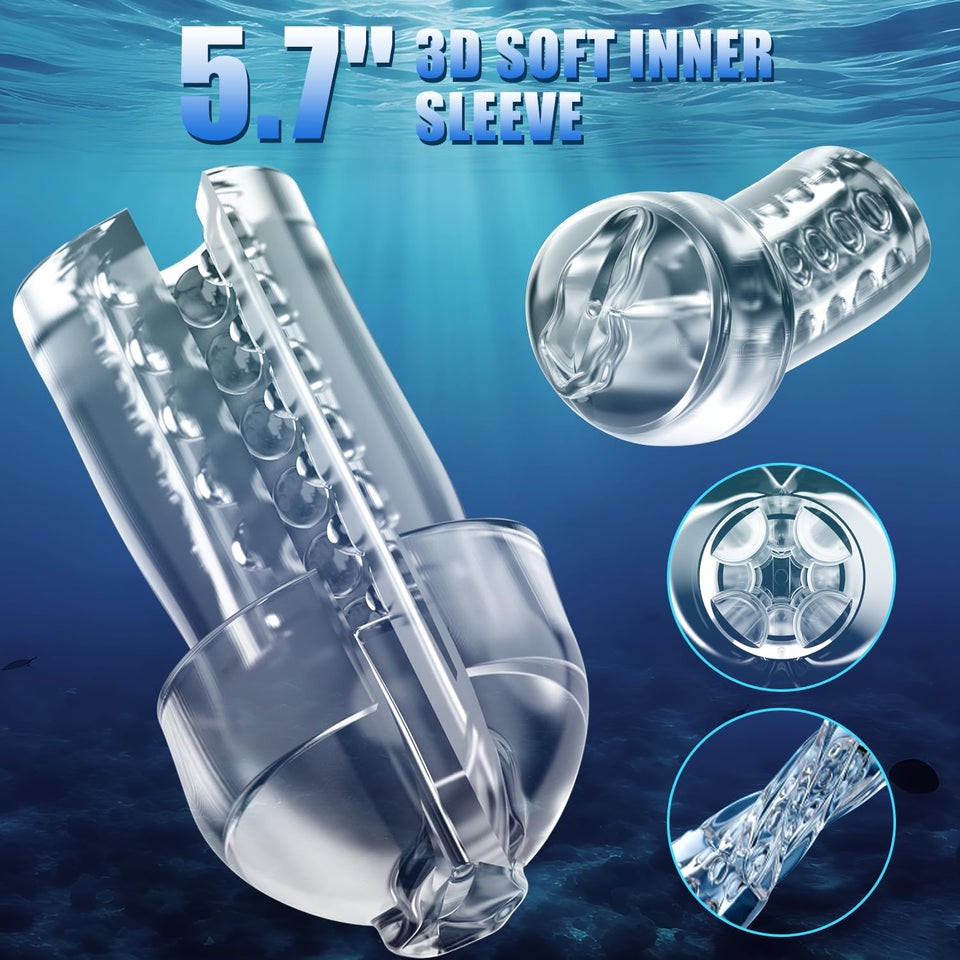 Penis Pump Male Sex Toys - ACUMUM Electric Sex Toys for Men Penis Extender with DIY App, Penis Pumps Enlarger, Dick Pussy Penile