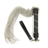 Sex Bondage Toy Whip with Stainless Steel Tassel Chain Sm Sex Role Play Training Whip Sex Toy for Couple Flriting Whip for BDSM