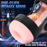 Automatic Male Masturbator, Sucking Male Masturbators Penis Pump with 9 Suction & 10 Vibrating & Heating Mens Male Sex Toys, Han