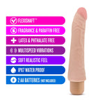 Blush Novelties X5 Plus Mambo Vibe - 9 Inch Long Realistic Multi Speed Vibrating Dildo - Lifelike Vibrator - Soft Flexible Dildo