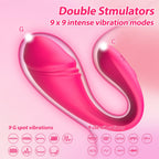 Remote Control G-spot Vibrator for Women - Adult Sex Toys Vaginal Anal Dildo Massager with Global APP Control & 18 Intense Vibra