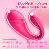 Remote Control G-spot Vibrator for Women - Adult Sex Toys Vaginal Anal Dildo Massager with Global APP Control & 18 Intense Vibra