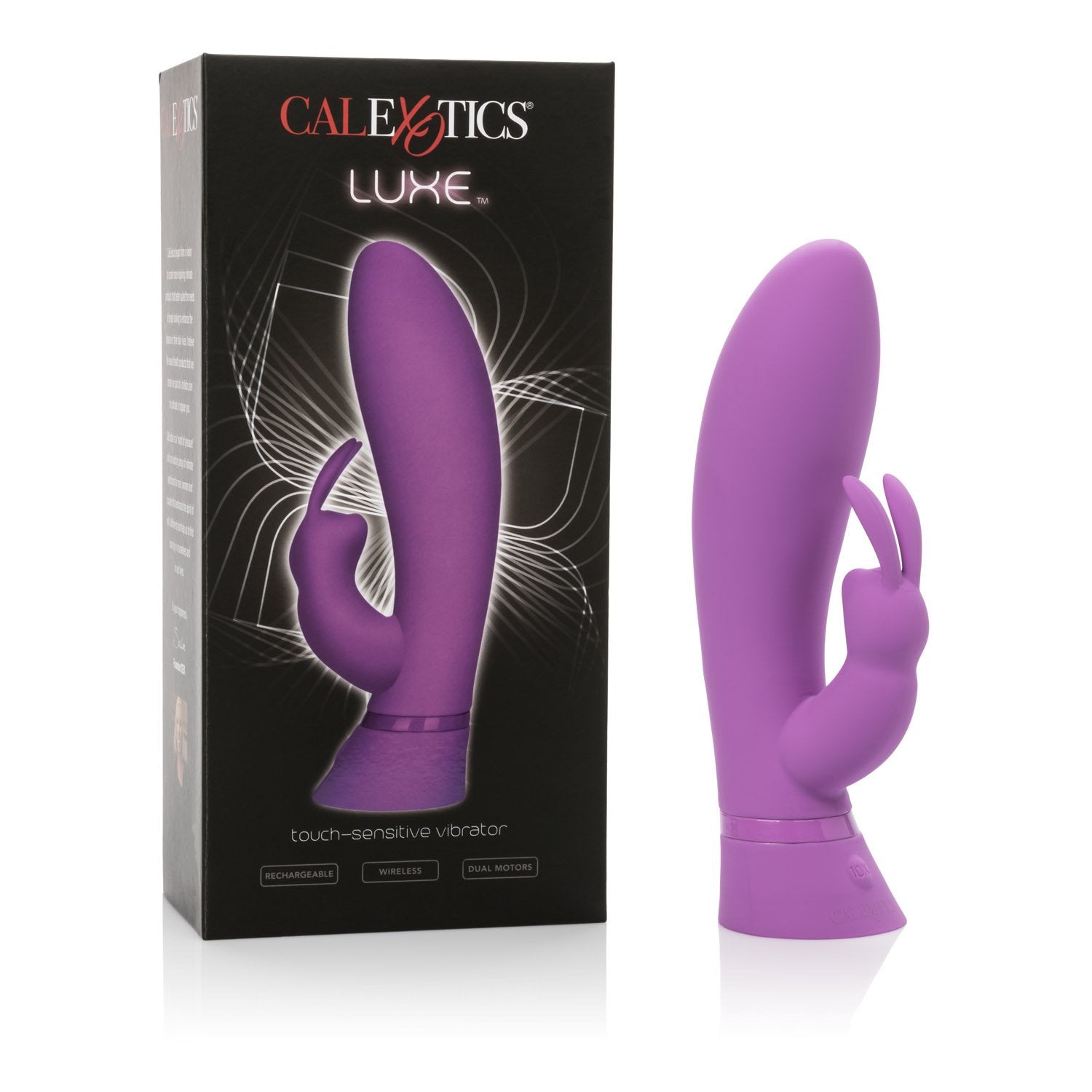 Calexotics Luxe Touch Sensitive Rabbit - Rechargeable Waterproof Vibrator Toys For Couples - Adult Sex Clitoral G Spot Massager