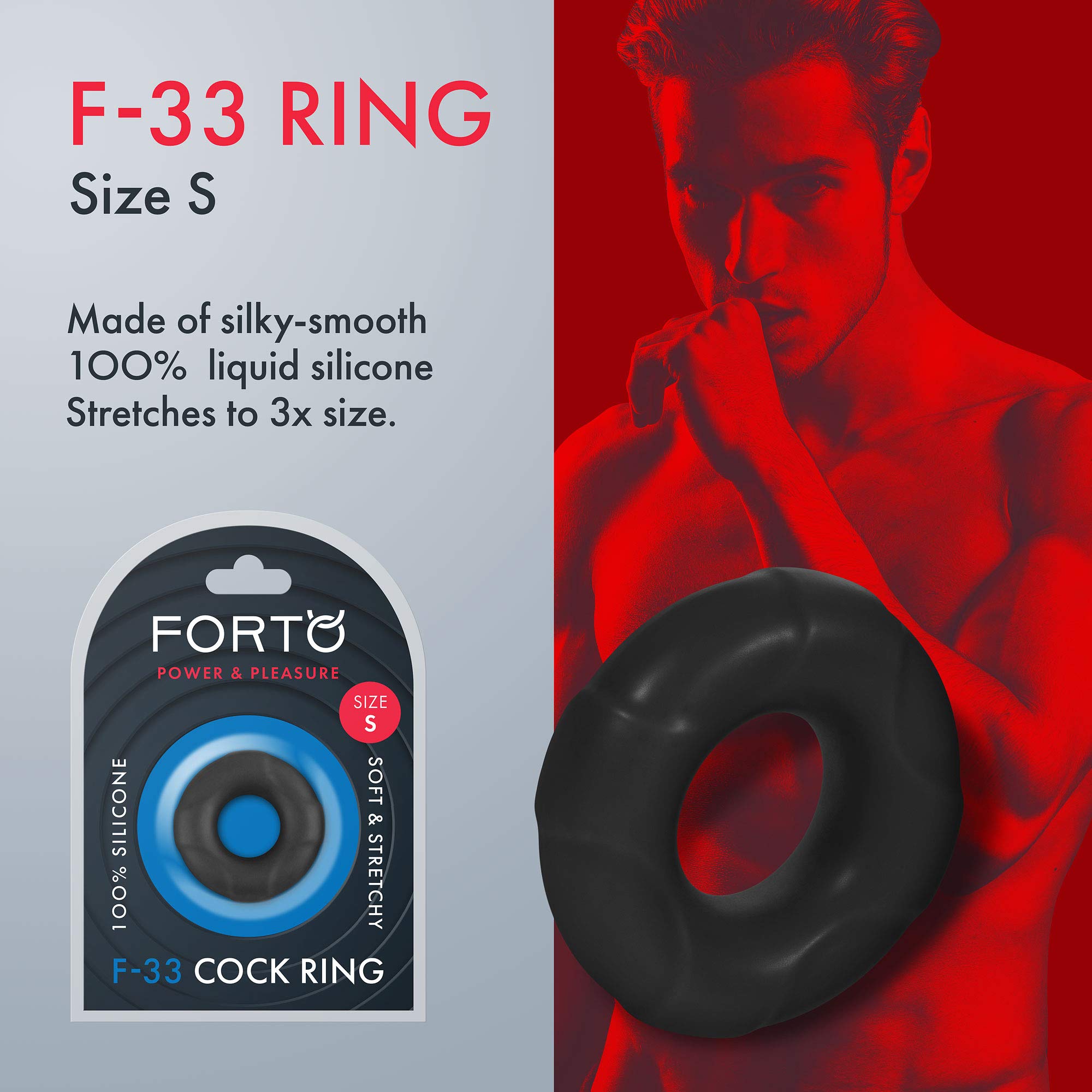 Forto F-33: 17mmLiquid Sili C-Ring S Bk