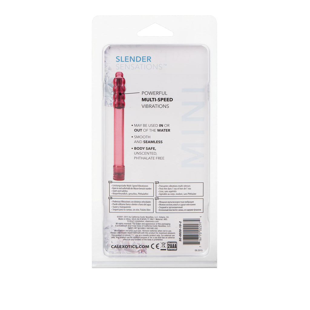 California Exotics Slender Sensations Massager, Red
