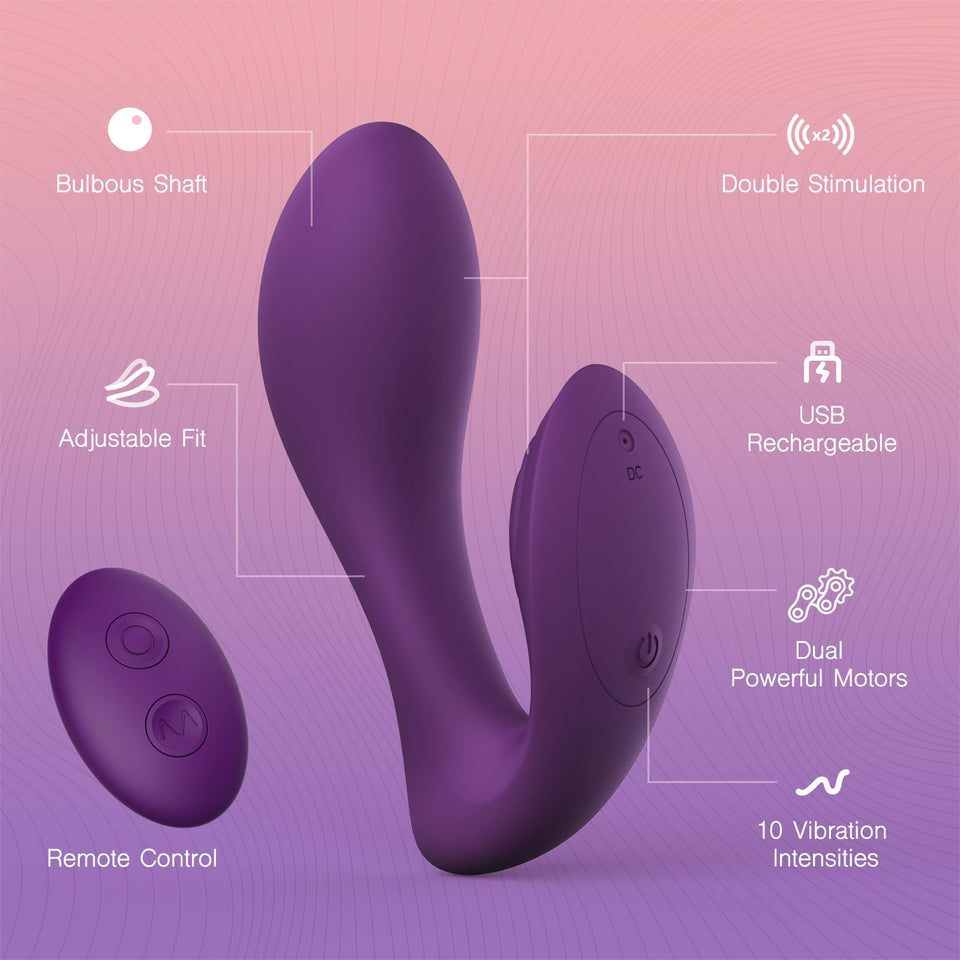 Tracy? Dog Vibrator Adult Sex Toys for Women - Clitoral Teasing G Spot Vibrator, Remote Control Vibrating Adult Toy with 10 Vibr