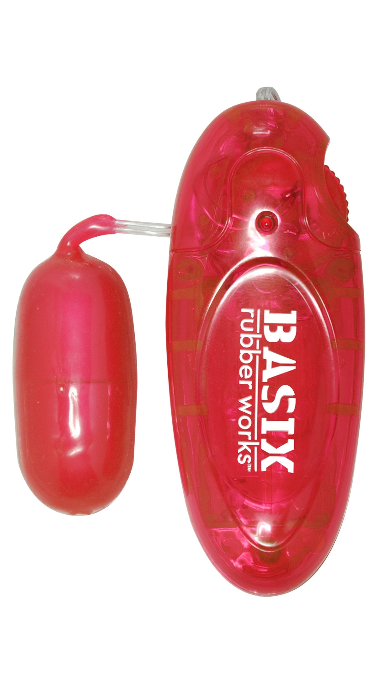 Pipedream Basix Vibrating Jelly Egg, Red