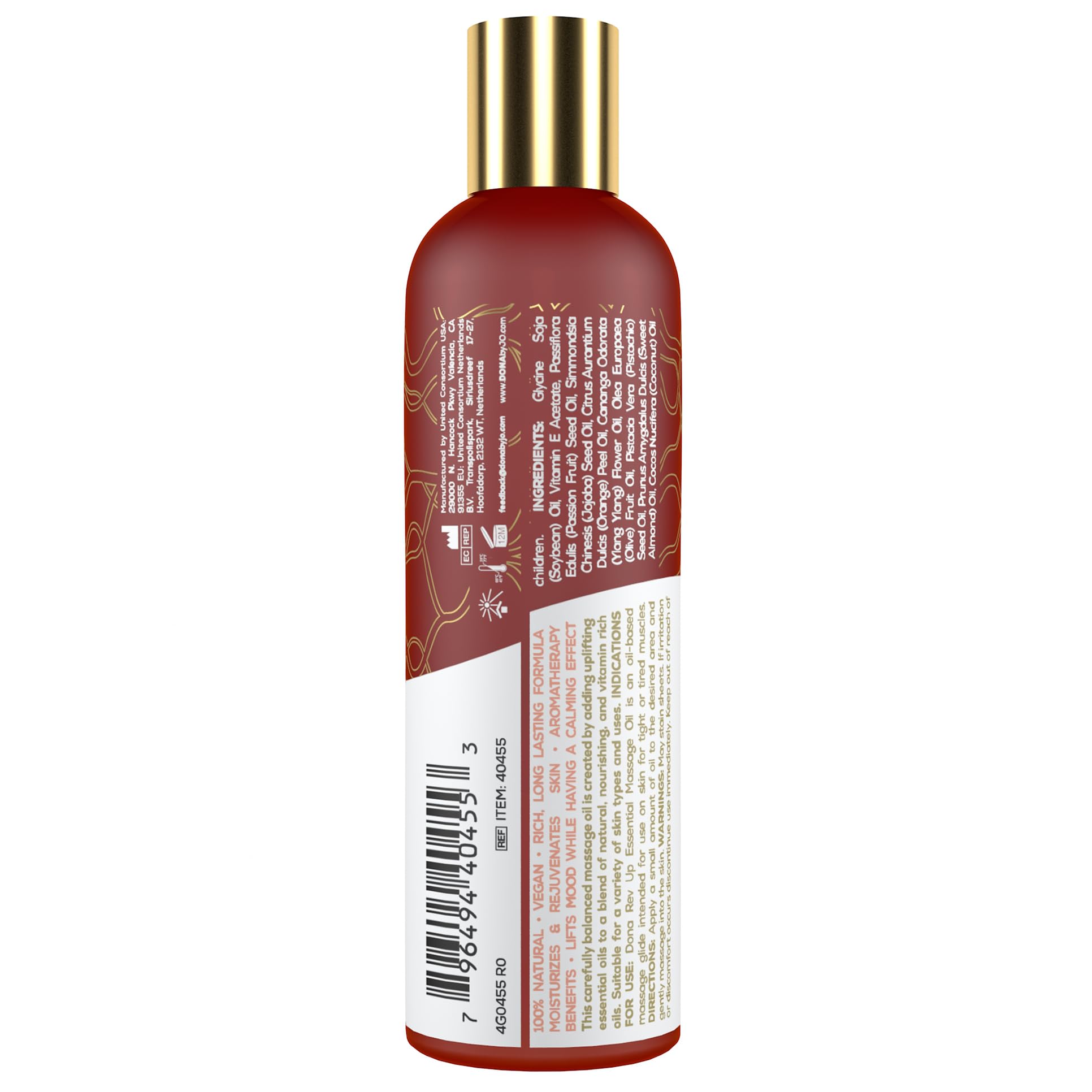 Dona Essential Massage Oil Revup