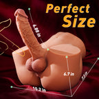 10.8LB Male Sex Doll with Flexible Dildo, Isskis Realistic Sex Dolls 6.8in Huge Cock for Female Masturbation, Tight Anal Butt fo
