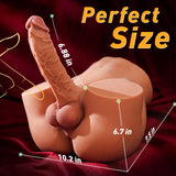 10.8LB Male Sex Doll with Flexible Dildo, Isskis Realistic Sex Dolls 6.8in Huge Cock for Female Masturbation, Tight Anal Butt fo