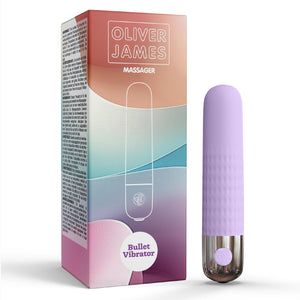 Bullet Vibrator by Oliver James - Rechargeable & Waterproof Vibrator Bullet with 10 Pleasure Modes, Body-Safe Silicone, Discreet