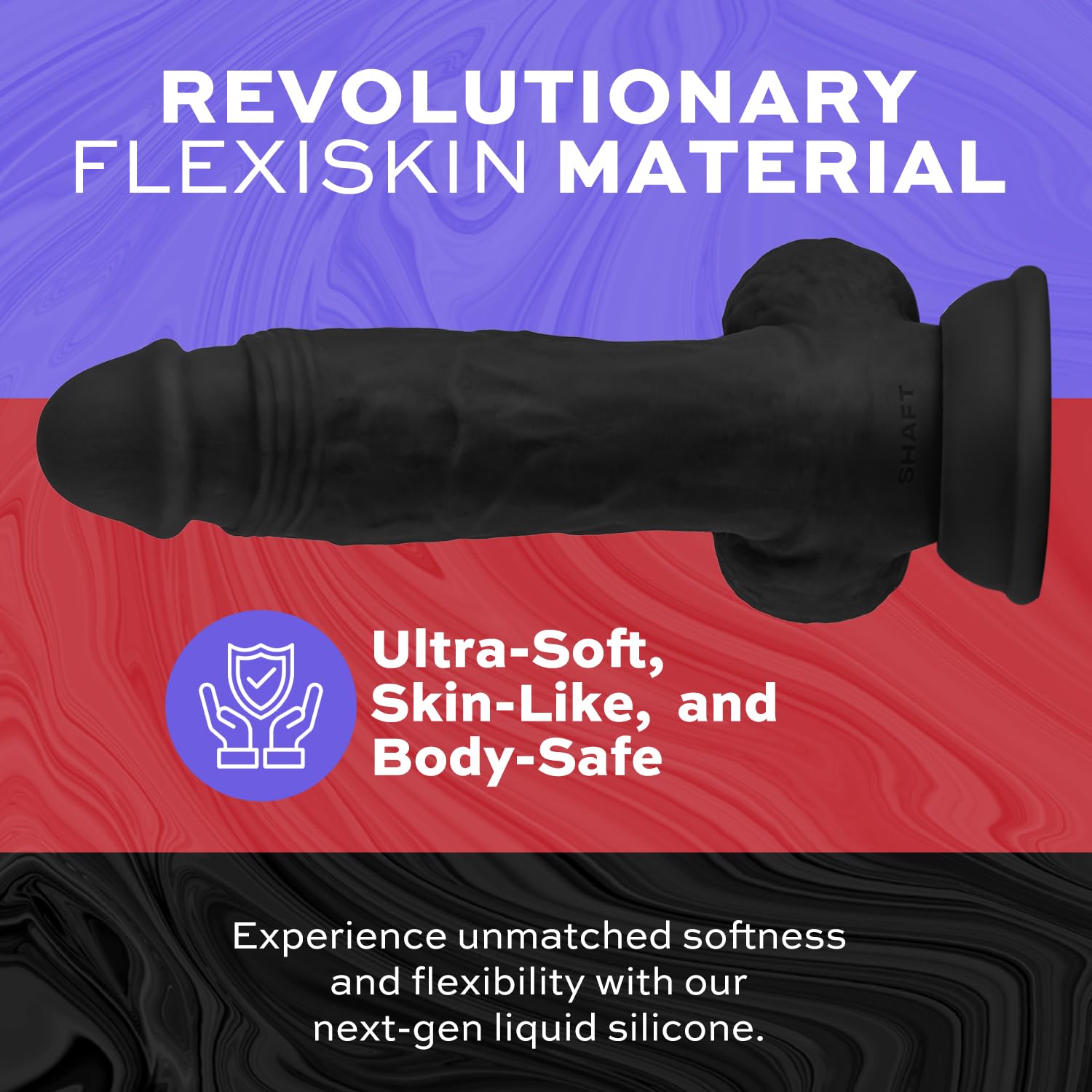 Shaft Model A 8.5in Silicone w/Balls Blk