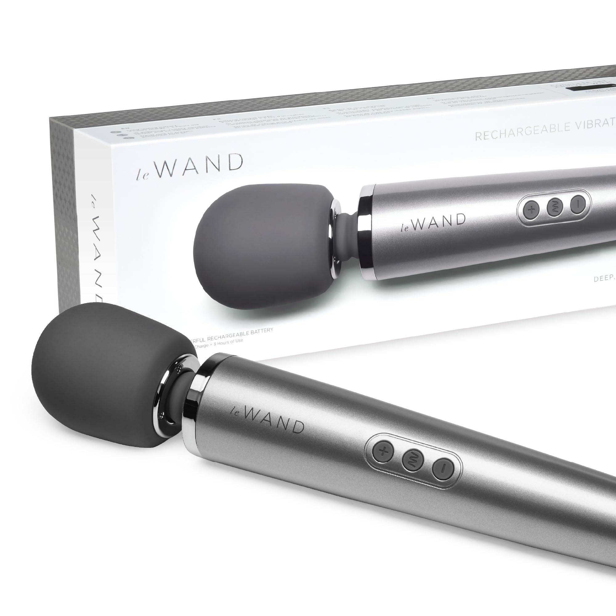 Le Wand Sex Toys Rechargeable Wand Massager for Women, 10 Speed Strong Vibrations with 20 Patterns, Powerful Clitoris Vibrator, 