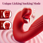 Koxten Thrusting Vibrator Sex Toys - G Spot Vibrator Women Sex Toys with 7 Thrusting & Vibrating & Licking Modes Tongue Toy for