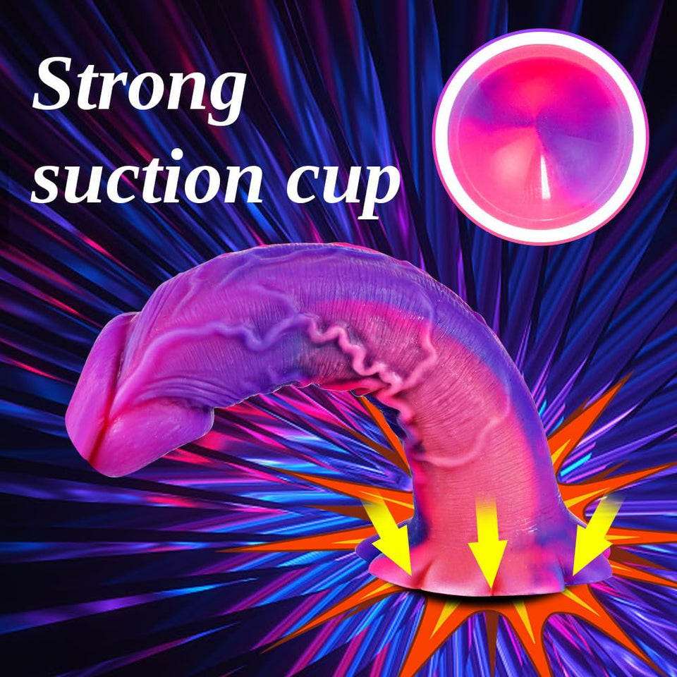 Strap on Beginner Slim Dildo Fantasy Small Sex Toy for Lesbian Women, Wearable Strapon Harness with 7 Inch Realistic Silicone So