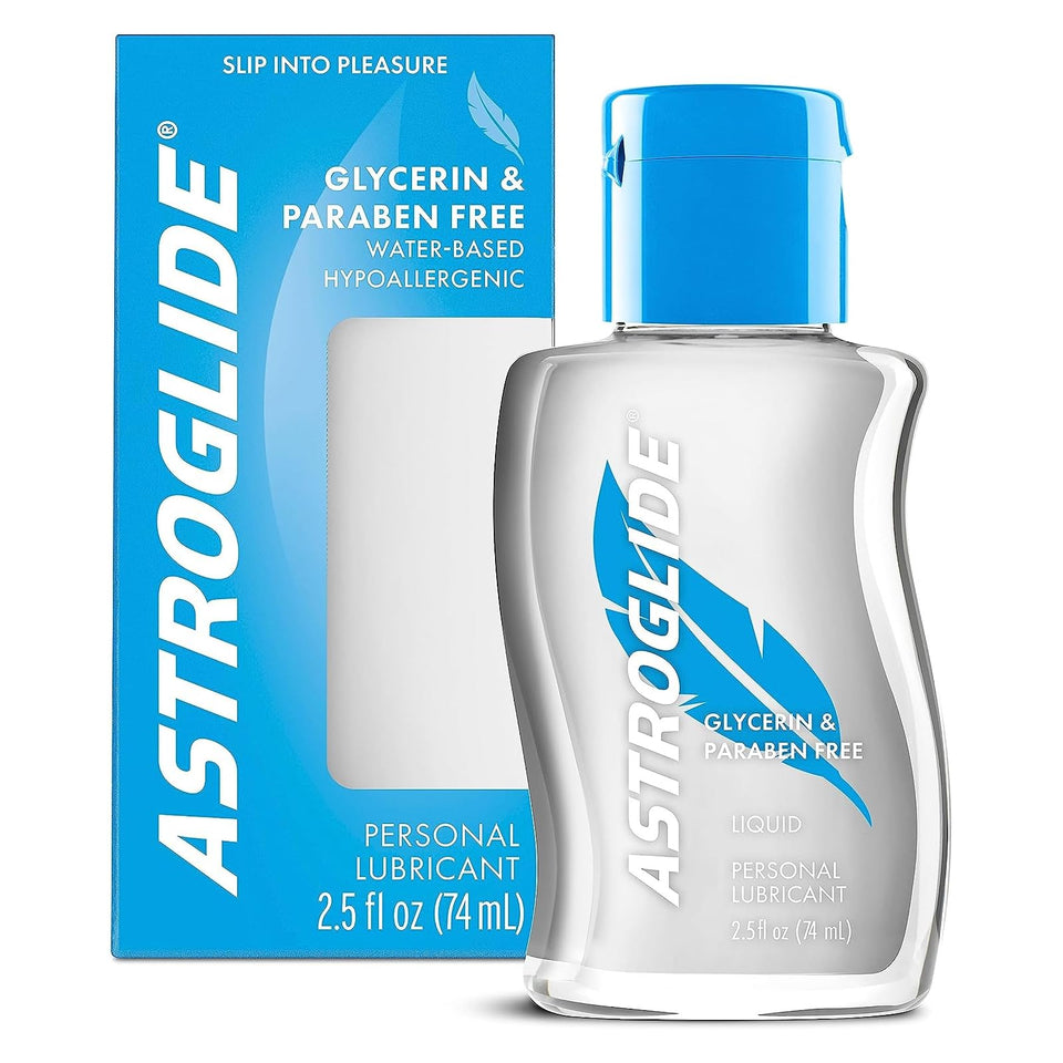 Astroglide Glycerin  Paraben Free Personal Lubricant 25oz  Hypoallergenic  Water Based Lube For Easy CleanUp  LongLasting 